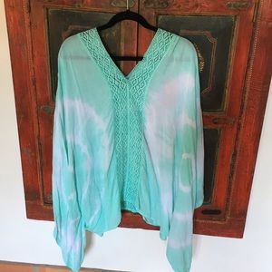 Tie dye swimsuit coverup/tunic